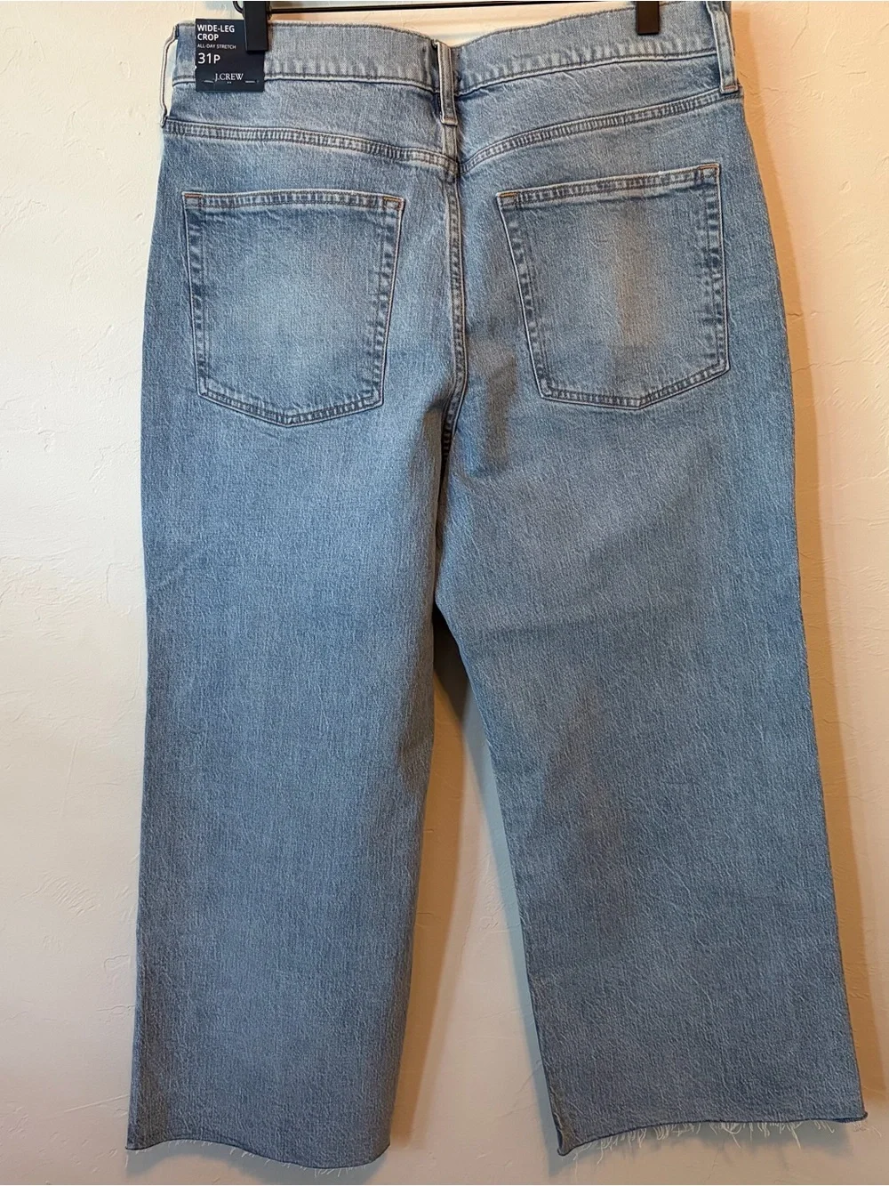 J. Crew Light Blue Wide Leg Cropped Jeans